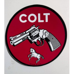 Klistermärke Colt  runt