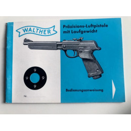 Instruktionsbok Walther Präzisions-Luftpistole