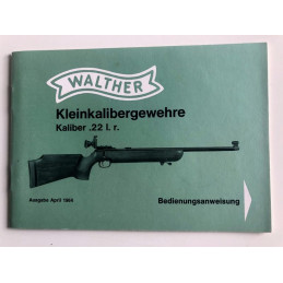 Instruction book Walther .22Lr modell. KKS-KKM