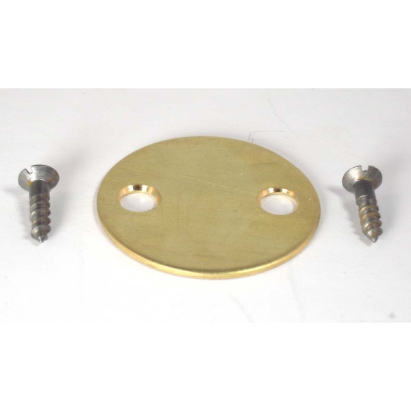 Stock disc, no marks 2 hole , brass.