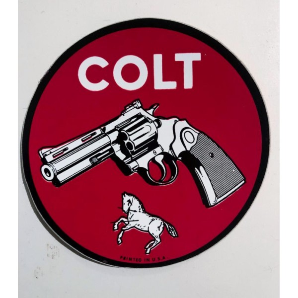 Klistermärke Colt Runt