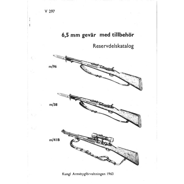 Reservdelskatalog 6,5 mm gevär