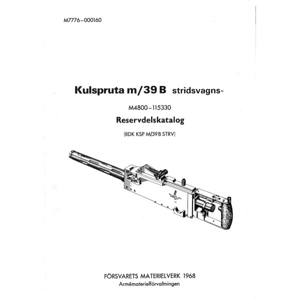 Reservdelskatalog ksp m/39B