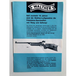 Instruction folder Walther airgun LGV