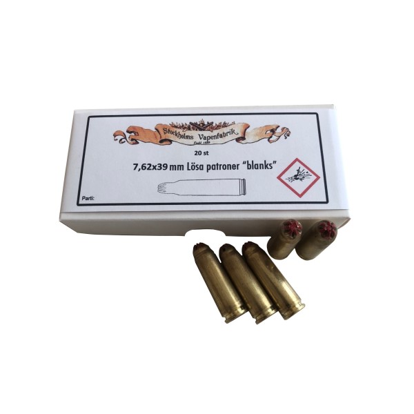 Blank cartridge 7,62x39 mm 20 pcs