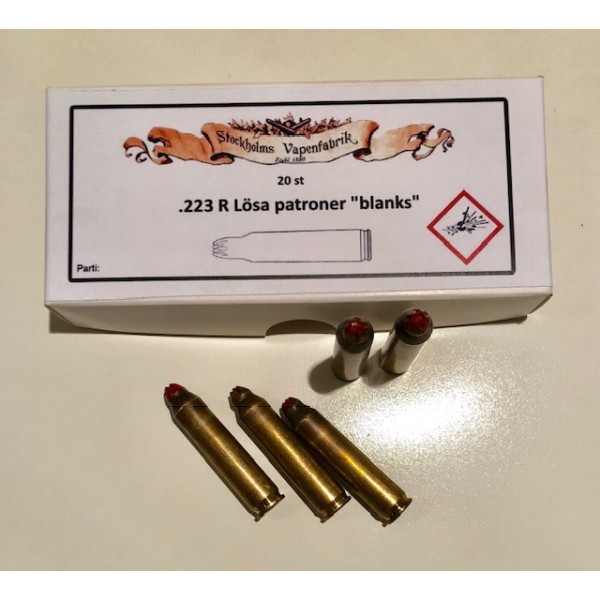 Blanks. Löspatron Kal .223R (5,56x45) 20 st